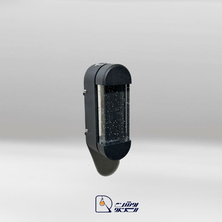 دکوراتیو-کریستال-آلومینیوم-دو-طرف-نور چراغ دکوراتیو کریستال بدنه آلومینیوم