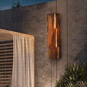 چراغ دیواری طرح چوب