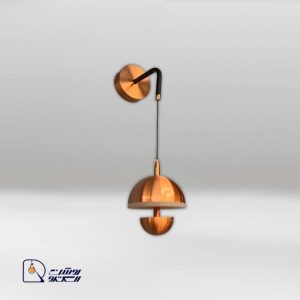 چراغ دیواری قارچی مسی