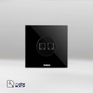 پریز تلفن دو پورت شیلد